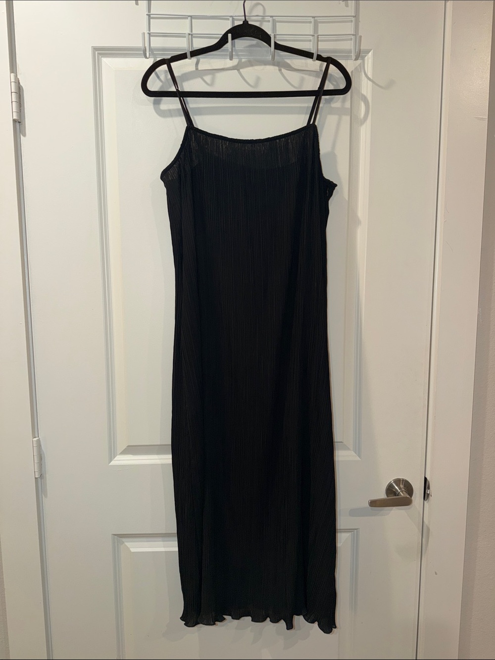 NWT Madewell Black Midi Slip Dress